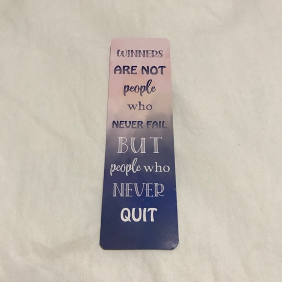 Marvelous Double Sided Bookmark Clouds Winners Are Not People Who Never Fail But - Picture 2 of 2